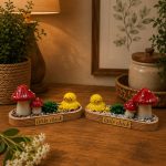 مجسمه جوجه وقارچ بیضی